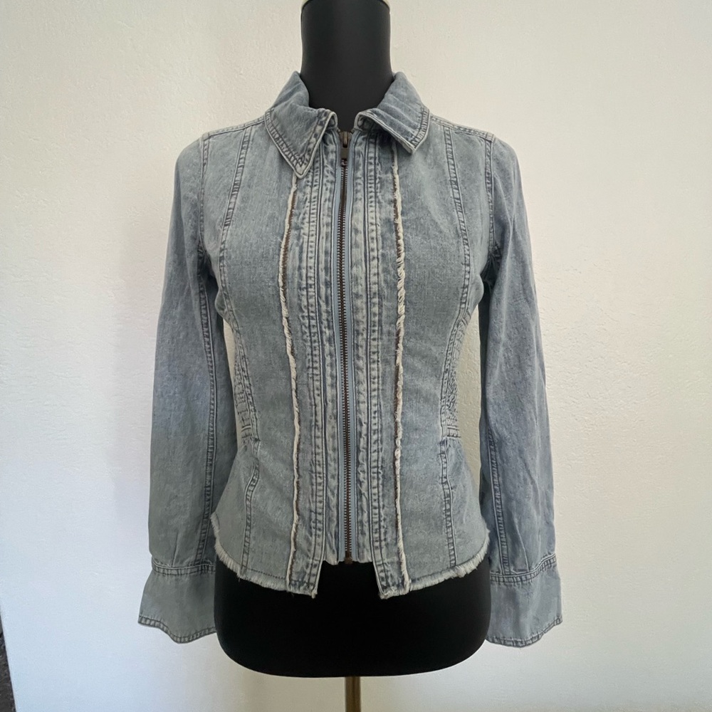 We The Free Light Wash Denim Jean Jacket
